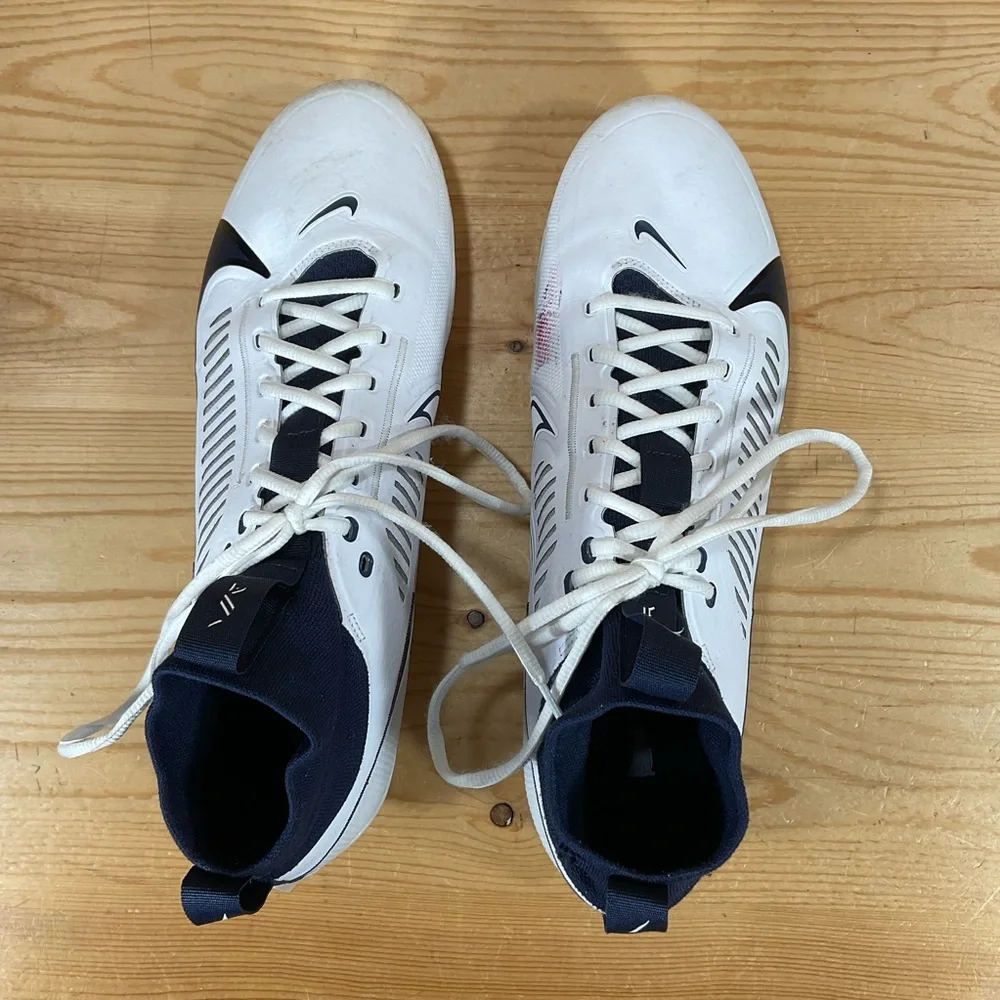 Nike Vapor Edge Pro 360 2 NFL Cleats Men’s 13 White Navy Team Issued FN7759-102